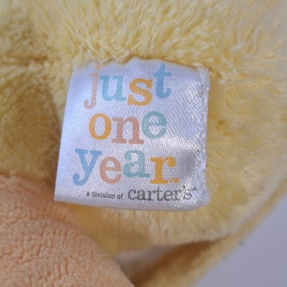 Carter's Just One Year Plush Baby Toy Baby Cuddles Duck in Robe & Slippers - Picture 8 of 9